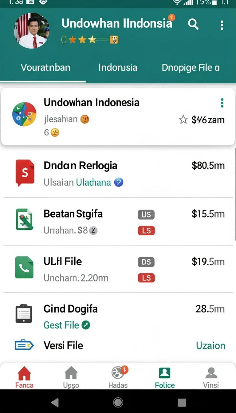 Tampilan utama aplikasi Review Aplikasi ompong188 yang intuitif dan efisien.